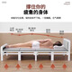LZJV imported quality folding bed single bed household extra bed simple lunch break small bed reinforced double portable iron bed upgraded 4 fold reinforced thickened classic black 100cm