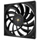 利民（Thermalright）TL-C12015B 1800转薄款黑色风扇 12cm机箱散热风扇 TL-H12015B 黑色单只装【15mm厚度】