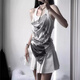 
Chaomengcheng American retro sexy hot girl fake two-piece sleeveless shirt for women in summer new tight outerwear vintage printed top XZ#9227 White S