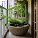 
Garden fish pond landscape rockery fountain balcony garden turtle pond courtyard villa Fengshui tank decoration flowing ornaments 6630 blue-gray flowing water landscape combination