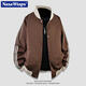 NASA über offizielle gemeinsame amerikanische Baseball -Uniform für Männer Frühling und Herbst Lose Pilotjacke Freizeitsport Jacke Männer N250JK838 Maroon S
