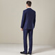 Antonio 50% worsted wool suit, light luxury business suit, men's two-piece groom's wedding formal suit, navy 50B (180/100B)