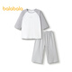 Balabala children's pajamas set spring and summer air conditioning suits for boys and girls home clothes for children small children 209225171201