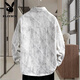 
Playboy (PLAYBOY) denim jacket for boys spring and autumn new style teenager shirt jacket for junior and senior high school students men's fashion top 16823 white L (100-115Jin [Jin equals about 0.5 kg])