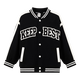 
Zuoxi boys baseball uniform jacket children's college style spring and autumn style 2025 new boys spring clothing trend black 150