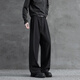 
SWAMP AREA three-book pendant trousers men's spring and summer thin straight-leg pants high-end casual suit pants KS22 black L