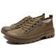 Lingkaqi 3522 Martin zapatos para hombres zapatos de trabajo no resistentes a los zapatos de senderismo bajo zapatos de construcción informales zapatos de construcción casual khaki 38
