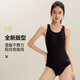 李宁（LI-NING）泳衣女专业训练连体三角游泳衣女士极简泡温泉泳装0221黑XXXL