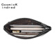 
CosmicKindred 2025 new handbag for men's soft leather hand grab bag large capacity soft cowhide envelope bag for men's clip bag business clutch style four black small [none]