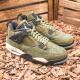 耐克（NIKE） Air Jordan 4 AJ4军绿 耐磨高帮复古篮球鞋 FB9927-200 FB9928-200 44