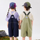 DUDU Family Children's Overalls Sommer Trendy Baby Hosen Campingstil Boy Shorts Mode Mädchen Kinderkleidung Militär grün 100