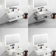An Junsheng Rock Slab Wash Basin Ceramic [Seamless Integrated Double Layer] Bathroom Cabinet Wash Basin Hotel Bathroom Wash Italian Gray Seamless Basin [Smart Mirror Delivery Package Five SPWY [80*50] 9856 pieces sold