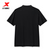 XTEP ice-sense polo shirt short-sleeved men's and women's summer business breathable sports half-sleeved casual men's quick-drying lapel T-shirt black-0118 (men) XL