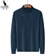 
Kangaroo (DAISHU) Spring and Autumn Long Sleeve T-shirt Men's Top 2024 New Middle-aged Casual Men's Lapel Dad Casual T-shirt JXFXL1160-826 Black M 165 95-115Jin [Jin equals 0.5 kg]