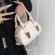 Junbu Guangzhou Sac à shirgin de niche Sac de bowling à main pour les femmes 2025 Nouveau sac de texture de mode printemps et d'été Sac 100 noir