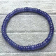 Library selected natural tanzanite round bead bracelet for women Tanzania Ocean Heart purple sapphire crystal gemstone bracelet jewelry 24644