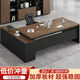 Shitingfang manager office desk combination boss desk desk executive desk simple modern light luxury classic royal walnut color length 140 width 60 + side cabinets self-installation 20% choice