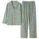 Yalu Pyjamas für Frauen im Frühjahr und Herbst 2025 Neues reines Baumwollpyjamas für Frauen im Sommer Revers Home Clothing Set große Größe für Außenabschlüsse Nsalm-QZ9227 M [Empfohlen 80-100jin [Jin gleich 0,5 kg]]]