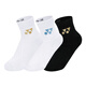 Yonex yonex badminton Socken schweißabsorbierende und atmungsaktive jugendliche professionelle Sportsocken 345024BCR Schwarzes Weißgold 3 Doppelpack