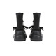 Ouder hiver neuf bottes de chaussettes en lycra pour les femmes imperméables et non glissées épaisse semelles rehaussées bottes martin authentiques en cuir singulier