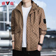 Yalu jacket men's spring and autumn trendy men's functional workwear jacket men's sports trendy brand tops trendy brand jacket 88888 black XL
