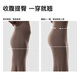 Curve-style high waist belly-closing body pants without wearing underwear, beautiful legs, waist, hips, and hips, base and shape shaping pants Black + black M size