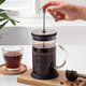 CLITON glass French press pot hand brewed coffee pot home coffee machine coffee filter filter cup French press pot