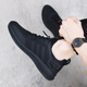 
Men's shoes New winter sports shoes trendy mesh breathable men's leather casual black work shoes men's autumn style all black leather 9852 38 standard sports code