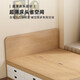 Pupan solid wood tatami bed double bed without head bed box high box storage bed floor single person 12358 customized with bed head height 40 cm three doors and four pumps 1000mm*1900mm