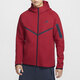 耐克（NIKE）外套男士春季新款健身训练运动服连帽防风休闲夹克HV0950-010 HV0950-687健身红/黑 S