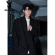 Playboy (PLAYBOY) blazer men's starry shoulder pads handsome style suit hairstylist wear engagement dress jacket black 4XL