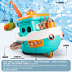 Smart Little Expert Children's Fishing Magnetic Toy Electric Universal Boat Toddler Puzzle 1 to 3 Years Old 6 Female Baby One Year Old Gift Boy Multifunctional Fishing Boat Green 9914C 3 Sections No. 5 + Screwdriver