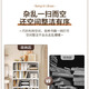 Yulixing household steel bookcase storage rack floor-standing living room iron-art flip door dustproof multi-layer storage cabinet rack children's bookshelf arc elegant white 5 door-1695*500*350mm