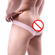 
No waist-free sex underwear gay men's thong sexy low waist double thigh exposed hip-free T-trousers Green M