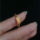 Huang Yuchen Lao Fenghuang Gold Store K sand-plated gold ring simulated gold, gold, five emperors, copper coins, when gathering wealth and keeping money, the mouth can be adjusted