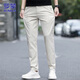 ROMON casual pants men's summer pants men's slim ice silk straight versatile thin trousers men's pants