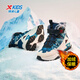 XTEP (XTEP) XTEP Children's 2025 Winter New Style Velvet Versatile Thickened Warm High-top Sports Shoes Cotton Shoes for Boys Middle and Large Children Moonlight Gray/Black 33