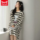 Catman Miiow New Nightgown para mujeres en primavera y otoño dibujos animados de algodón puro lindo pijamas de manga largo