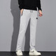 Kappa (Kappa) back-to-back casual pants for men's spring and autumn 2024 new loose large-size sports pants versatile teen casual pants black flat feet 4XL (recommended 175-190Jin [Jin equals 0.5 kg])