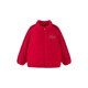 Mini Bala Red Jacket Antistatic Warm Plush Jacket for Boys and Girls New Spring and Autumn