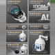Hikvision Kamera 6 Zoll 1 Million 2 Millionen 4 Millionen Kugelmaschinen Gimbal ohne blinde Flecken 23x Zoom Überwachung 6223 MW-D 4 Millionen 32x Dual Light