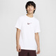 
Nike (NIKE) official HYVERSE DRI-FIT men's sun protection quick-drying short-sleeved top summer T-shirt HV4882 100 white/bright burgundy red/silver XL