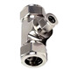 Nishizawa丨316L three-way ferrule joint 3/8- 12- 3/8