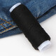 Household multi-color small curly wool thin thread color black and white needlework clothing clothing white sewing thread * 1 roll