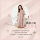 
Catman [100% pure cotton] Women's pajamas for women for summer short-sleeved nightgown thin breathable medium-length style for outdoor wear