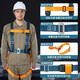 Shoudun five-point safety belt safety belt electrician's belt construction wear-resistant outdoor safety rope new national standard full body waist protection double hook 2 meters one size