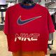 Nike T-Shirt Damenbekleidung 2023 Sommer Neue Mode Sportbekleidung lässig bequeme Fitness atmungsaktiven losen runden Nacken Kurzärmel HF6291-687/Red M.