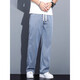 
VANCL American retro casual jeans for men 2025 new summer thin pants loose straight trousers YMO-1048 black M