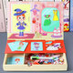 Kindermagnetpuzzle Kleider ändern Spiel Magnetische Aufkleber für Jungen und Mädchen 3-6 Jahre alte Aufkleber Spielzeug Kindergarten 5 Happy Farm