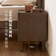 Visa Nachttisch aus massivem Holz, modern, schlicht, Walnussfarbe, Schlafzimmer-Nachttisch, Zuhause, kleine Wohnung, Nachttisch, Aufbewahrungsschrank, 0,44 m Nachttisch (440 x 350 x 470 mm)